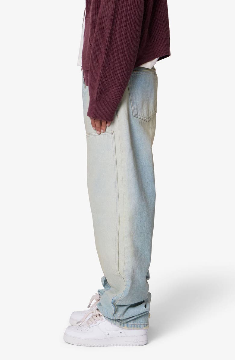 mnml West Double Knee Wide Leg Jeans, Alternate, color, 