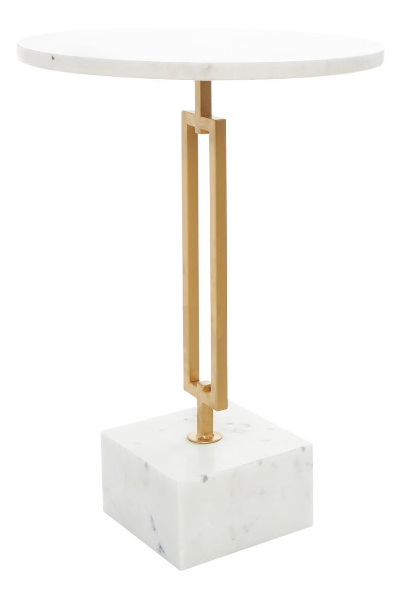 VIVIAN LUNE HOME Marble Accent Table, Alternate, color, 