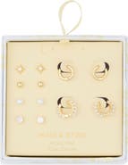 Leith 6-Pair Cubic Zirconia Starburst Earrings