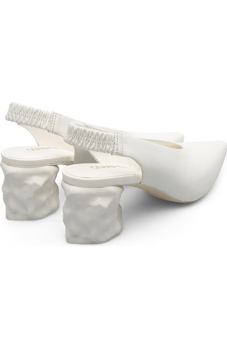 Camper Juanita Pointed Toe Leather Slingback Pump, Alternate, color,