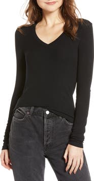 Splendid Valley Rib V-Neck Tee