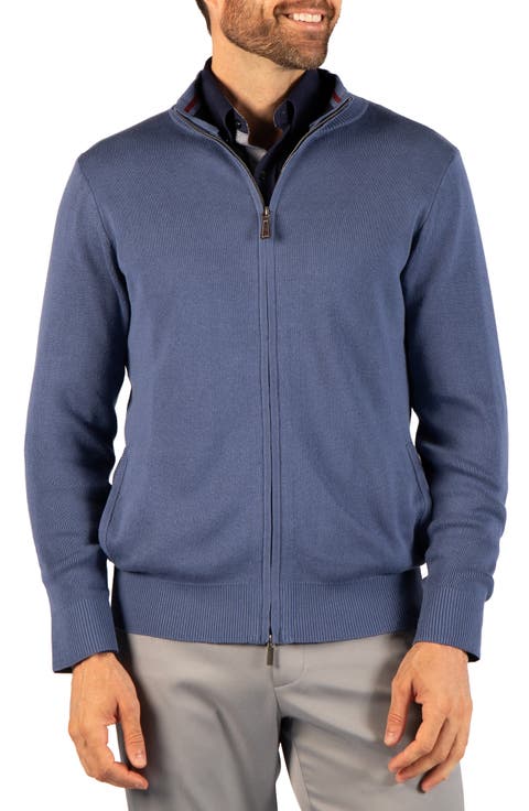 Fine Knit Full Zip Sweater