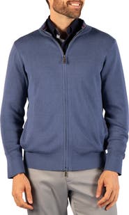 TailorByrd Fine Knit Full Zip Sweater