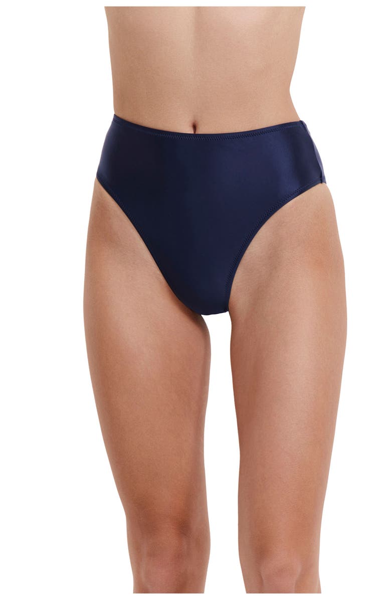 Flirtt Gottex Satin Touch High Rise High Leg Swim Bottom, Main, color, 