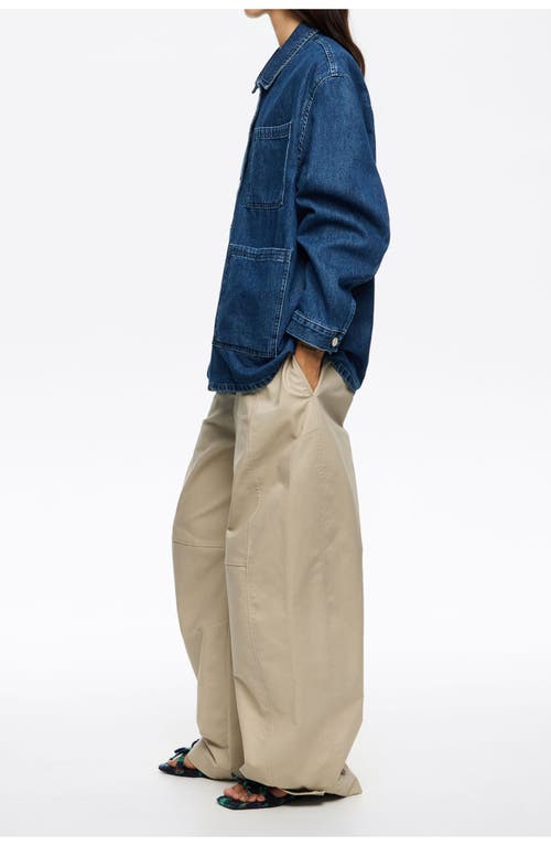 Bimba Y Lola Straight Denim Jacket In Blue