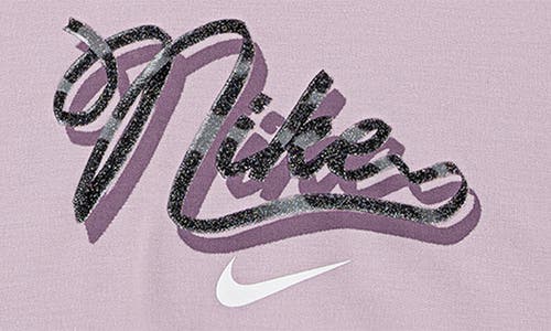 Nike Baby Girls Swoosh On Pointe 2-piece Hoodie And Joggers Set In Purple