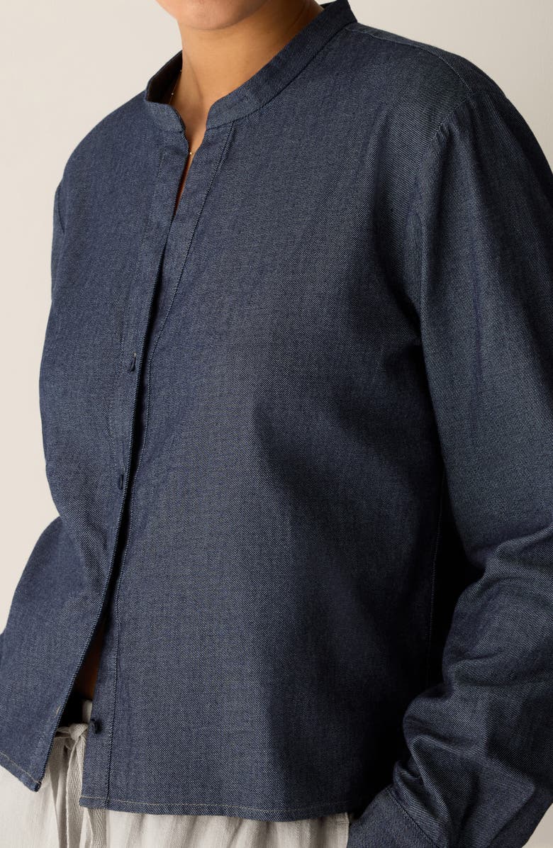 Eileen Fisher Organic Cotton Denim Shirt, Alternate, color,