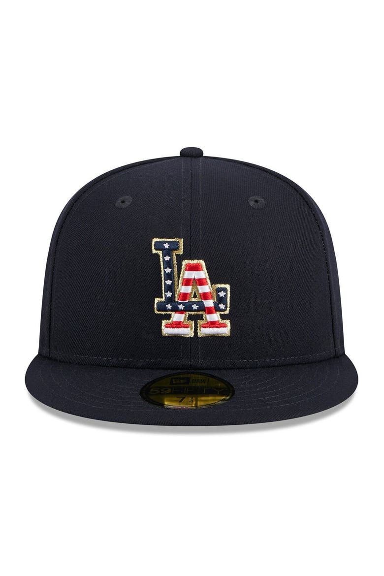 Men's New Era  Navy Los Angeles Dodgers 2023 Fourth of July 59FIFTY Fitted Hat, Alternate, color, Navy
