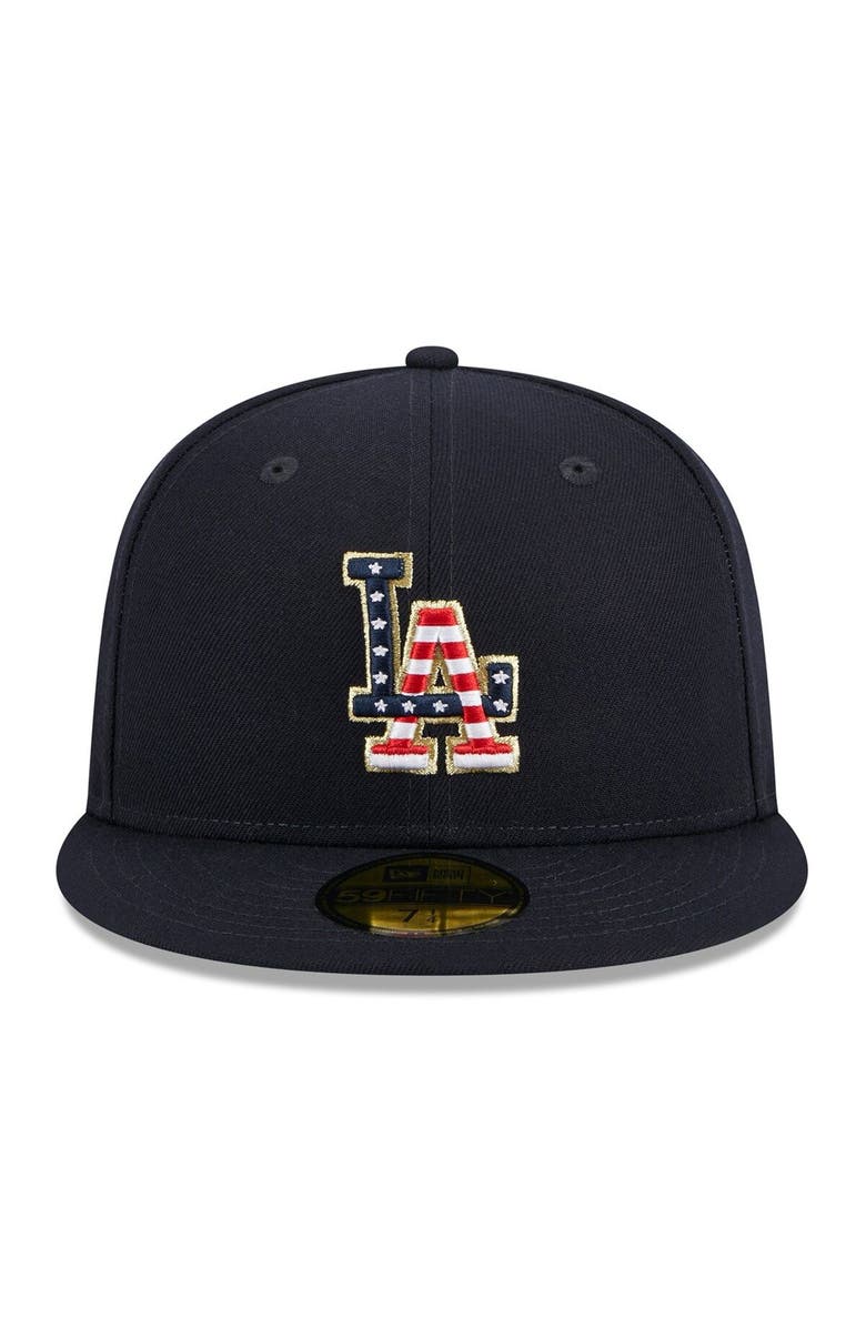 New Era Men's New Era  Navy Los Angeles Dodgers 2023 Fourth of July 59FIFTY Fitted Hat, Alternate, color, 