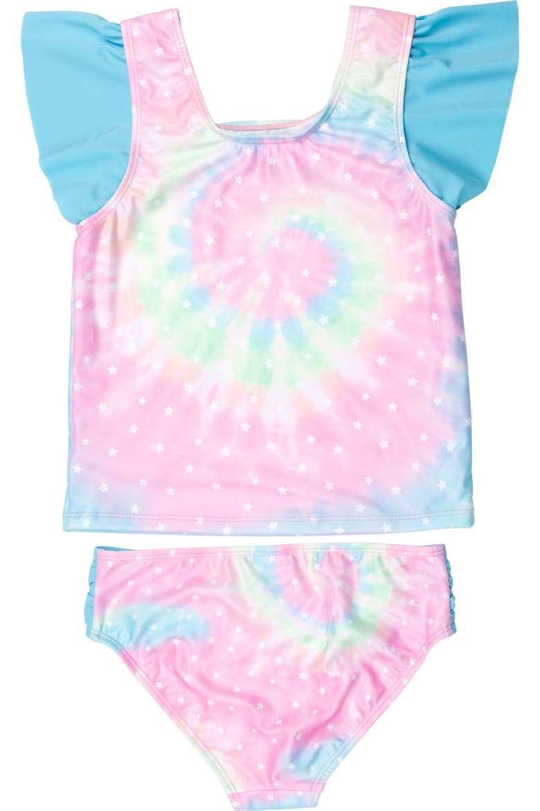 The Mandalorian Grogu 2-Piece Swimwear Bathing Suit, Alternate, color, Grogu Pastel Tie Dye