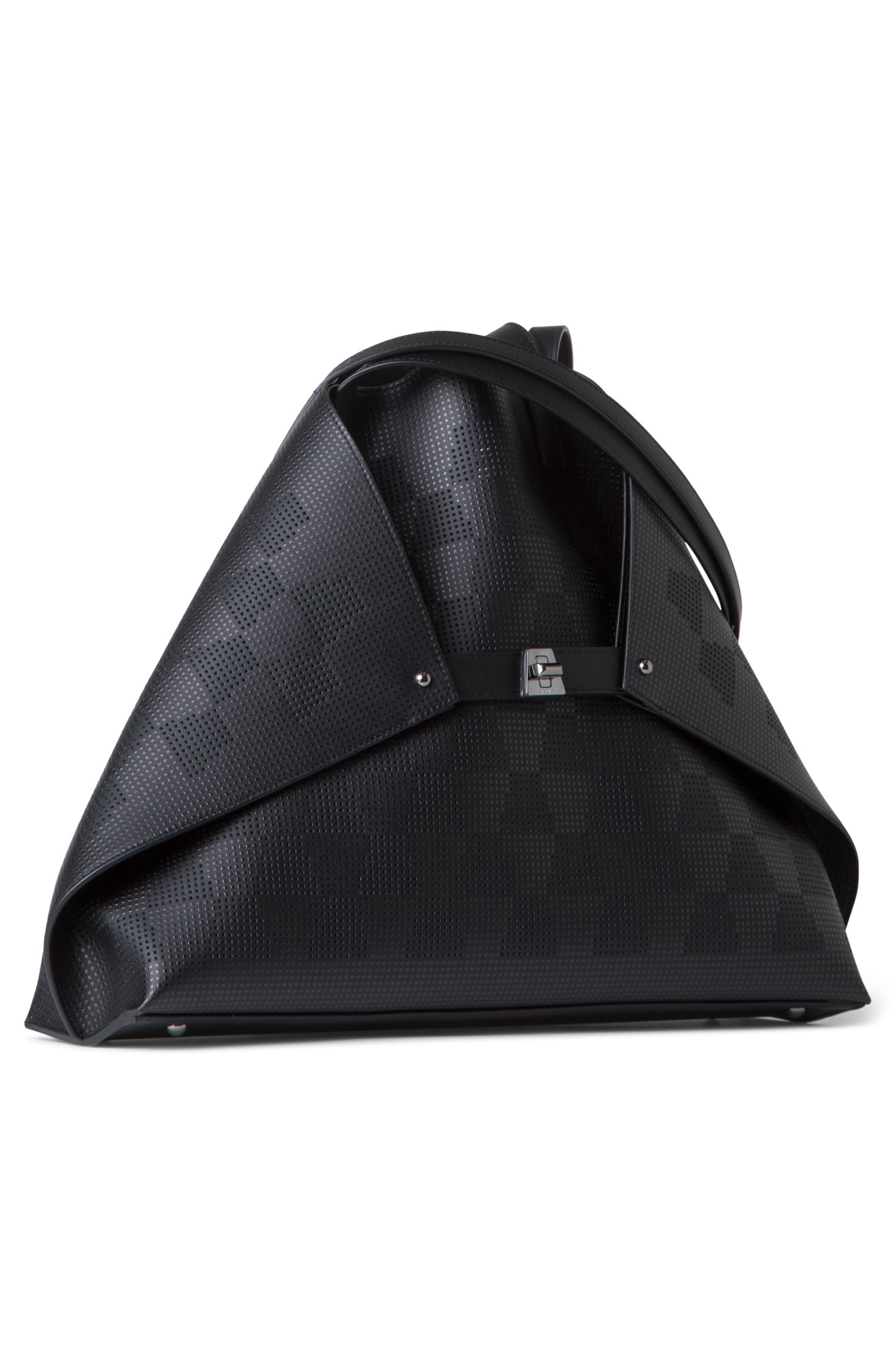 Akris Medium AI Perforated Leather Tote, Alternate, color, 