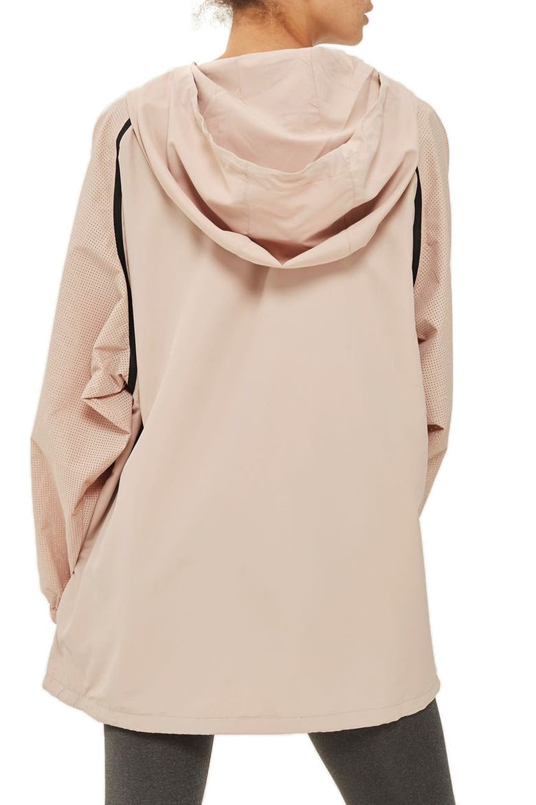Perforated Pullover Jacket, Alternate, color, DUSTY PINK