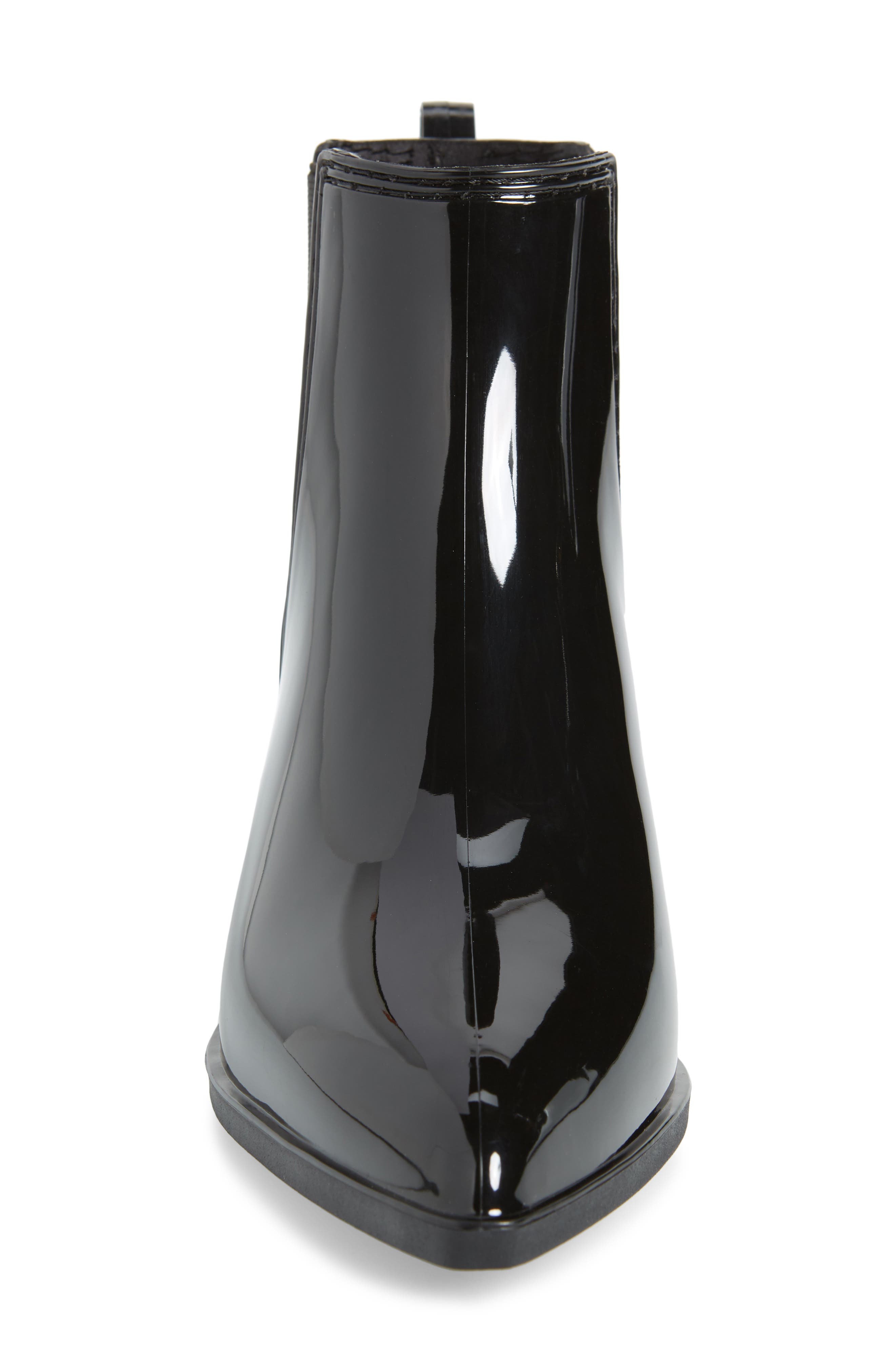 Mist Chelsea Waterproof Rain Boot, Alternate, color, BLACK SHINY