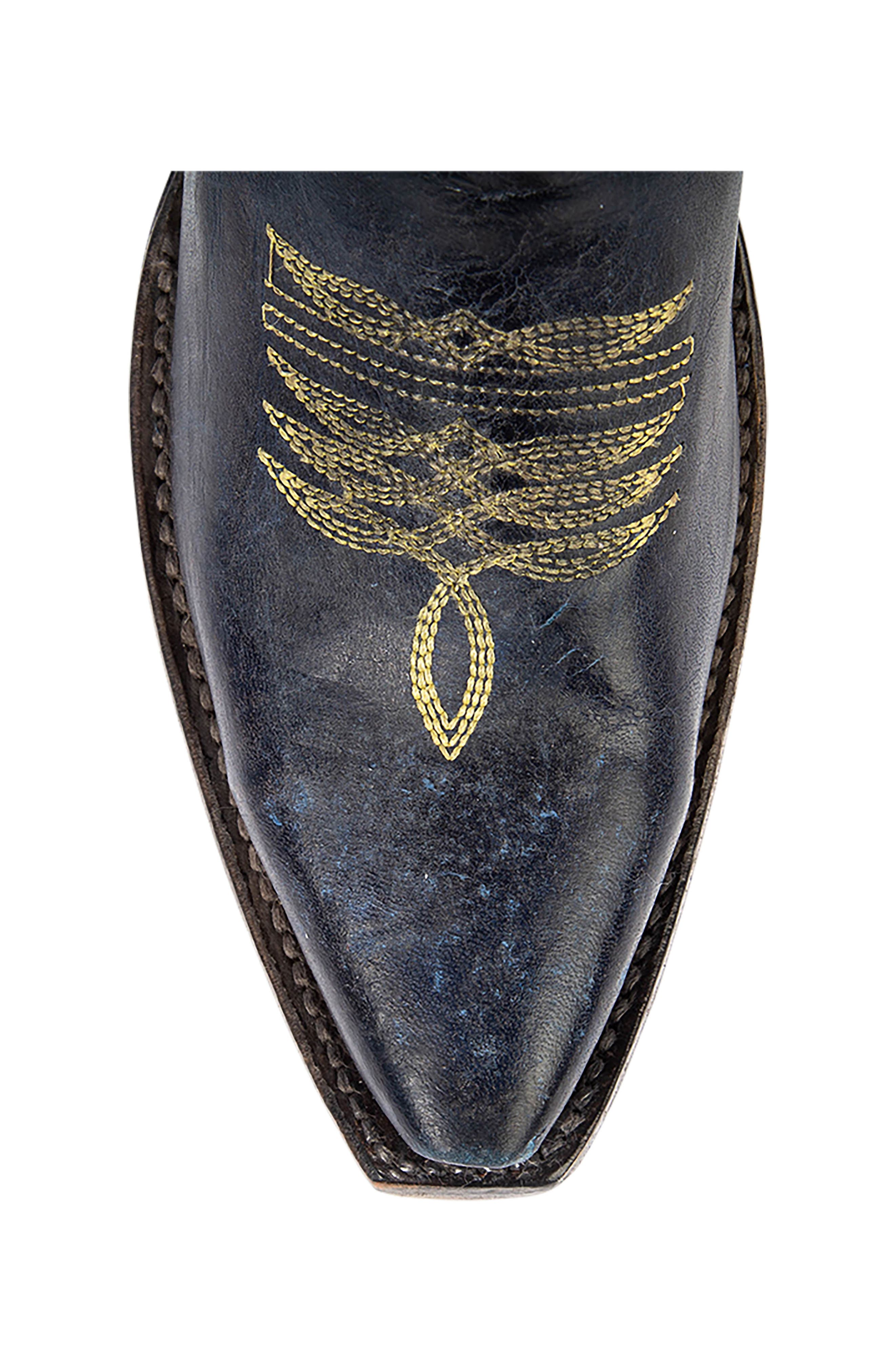 Wolfie Western Bootie, Alternate, color, BLUE