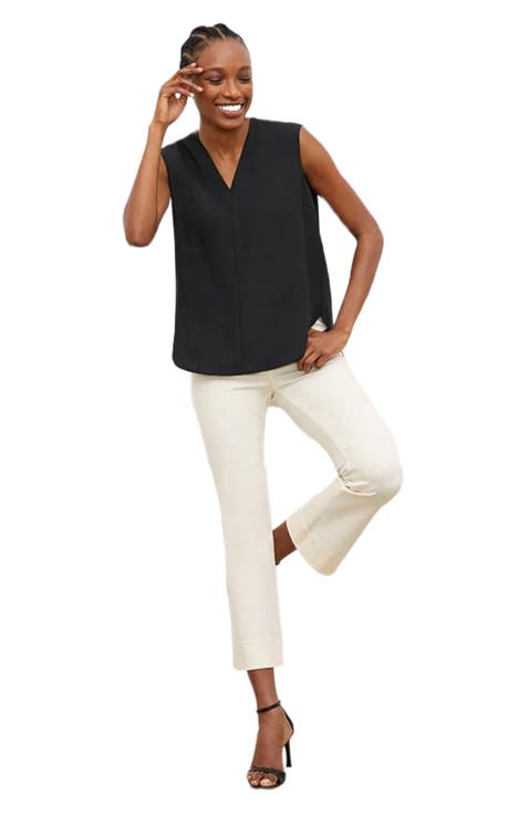 Emmy Drape Top - Eco Soft Wave  Black