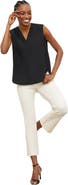 M.M.LaFleur Emmy Drape Top - Eco Soft Wave  Black