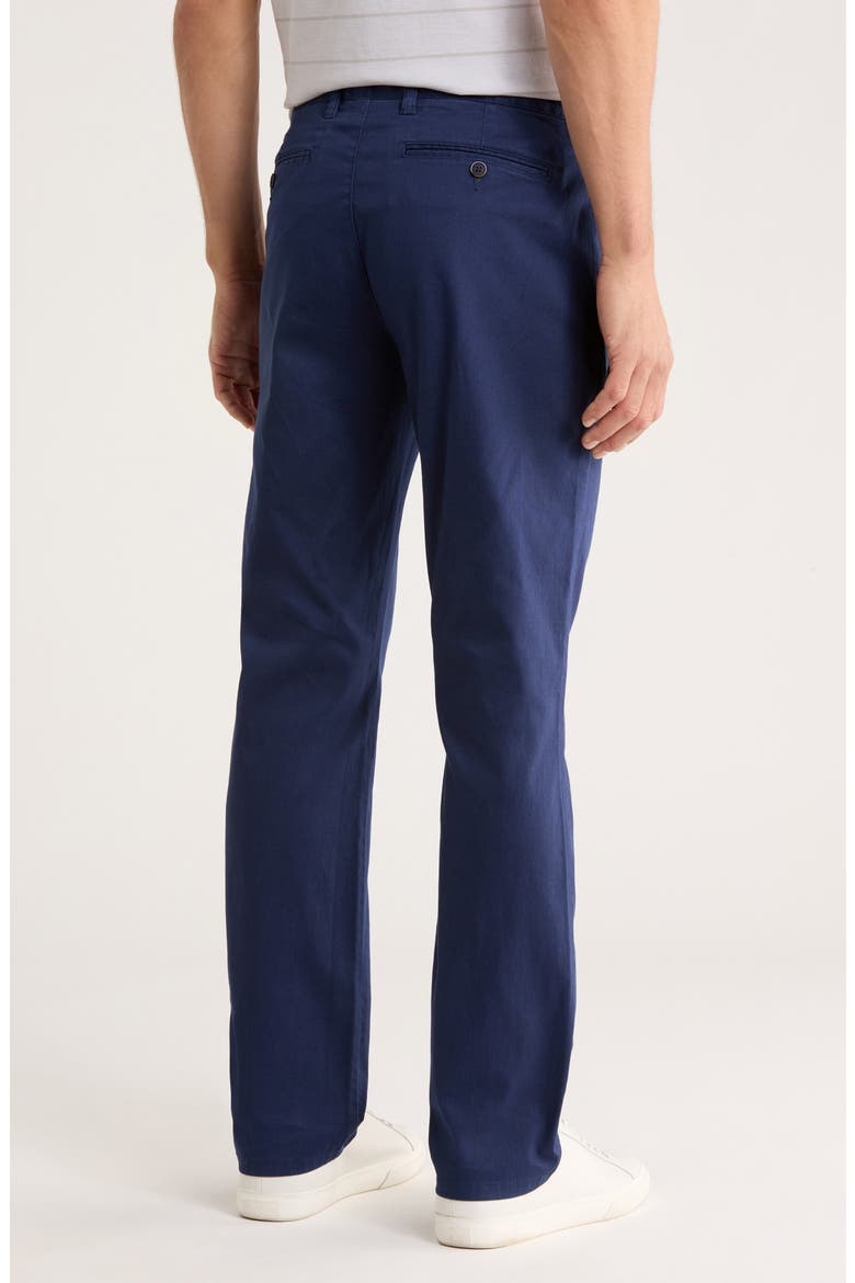Straight Leg Flat Front Pants, Alternate, color, OCEAN DEEP