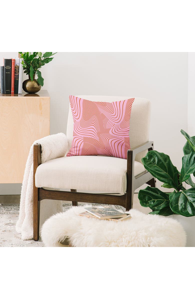 Deny Designs Pink Future by Gabriela Fuente Outdoor Throw Pillow, Alternate, color, 