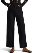 Favorite Daughter The Mischa Raw Hem Super High Waist Wide Leg Jeans