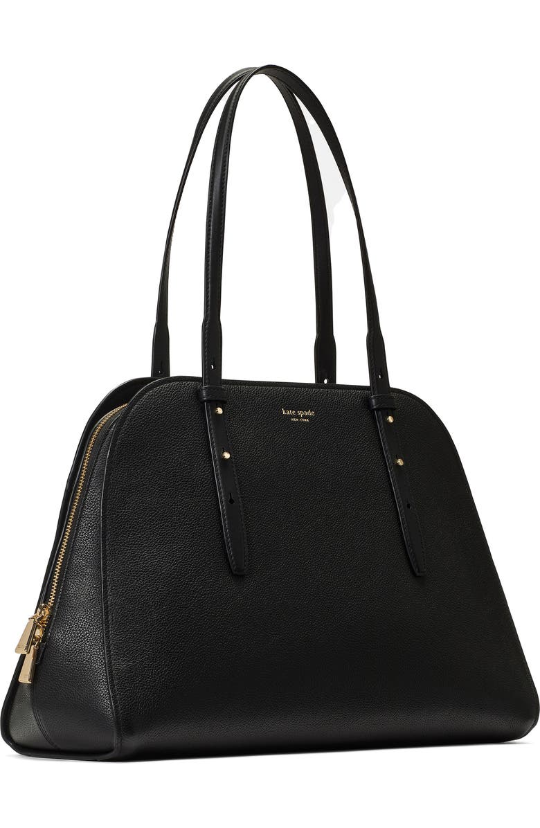 Kate Spade New York do it all pebble leather maise carryall tote, Alternate, color, Black