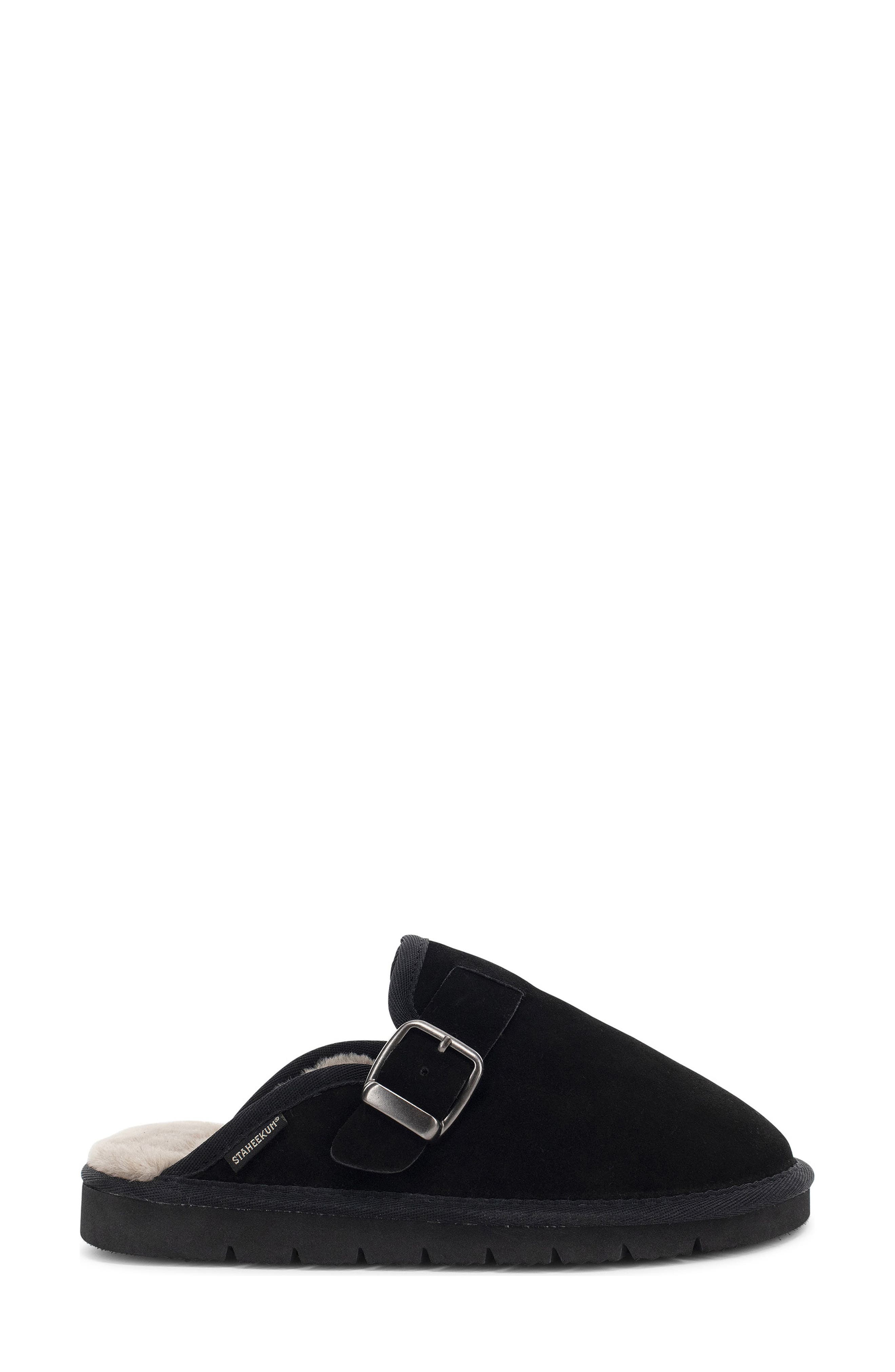 Chelan Leather Clog, Alternate, color, BLACK