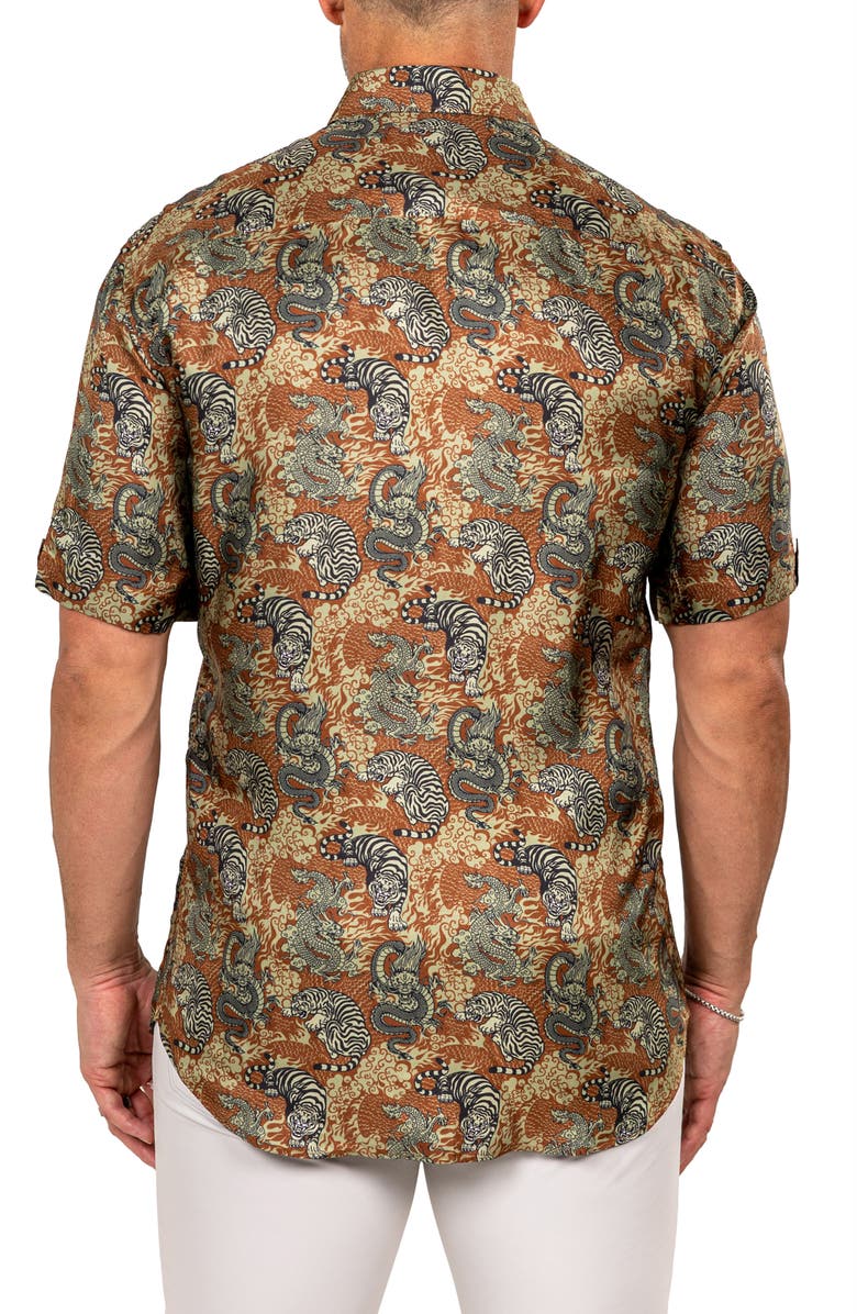 Maceoo Galileo Marthy Short Sleeve Button-Up Shirt, Alternate, color,
