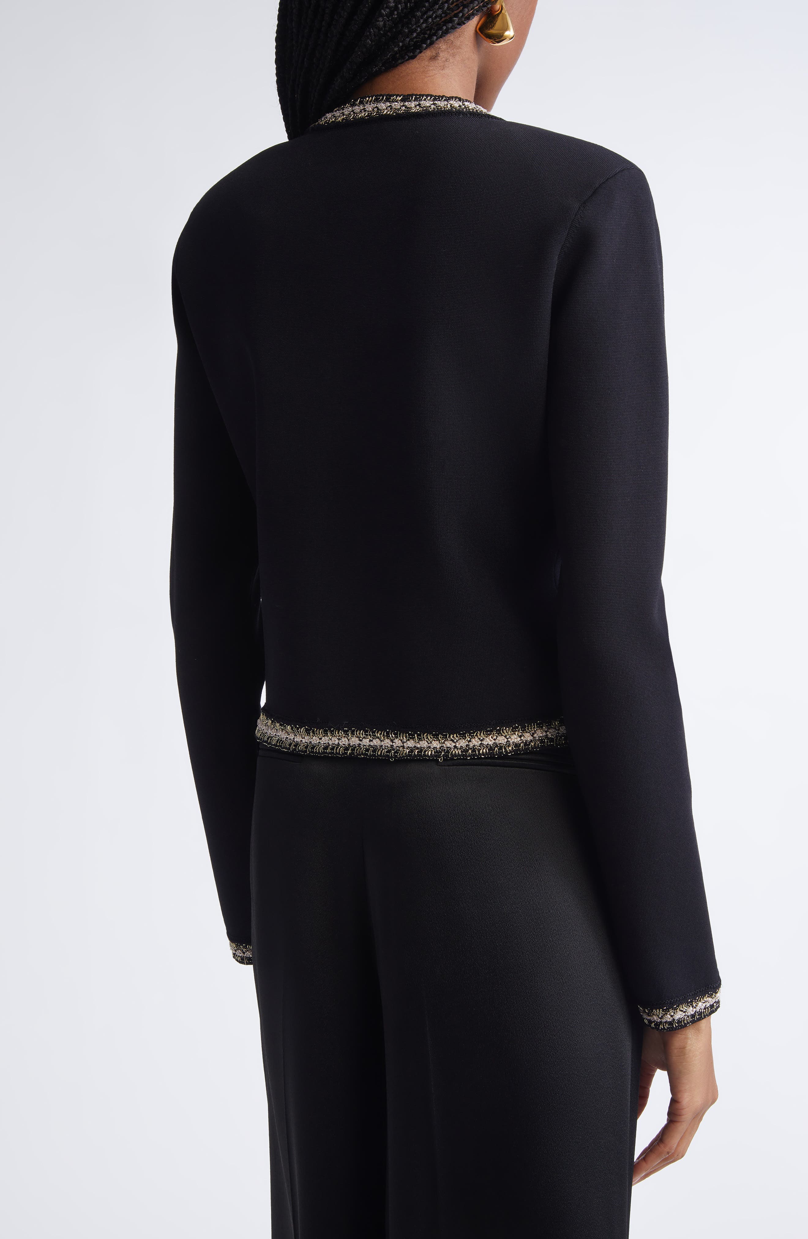 Helen Braided Trim Knit Jacket - image 2