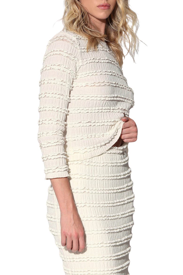 Lois Ruffle Top, Alternate, color, CREAM LACE
