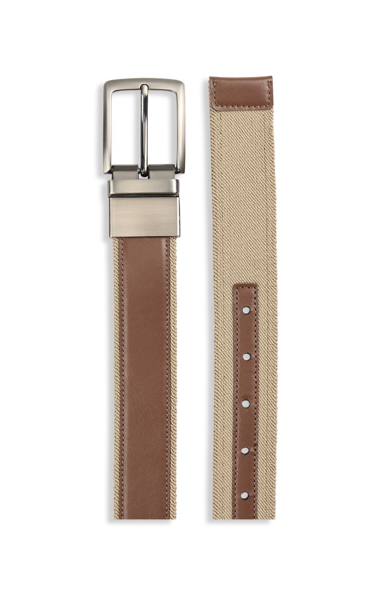 Harbor Bay by DXL Big & Tall Reversible Belt, Alternate, color, Brown