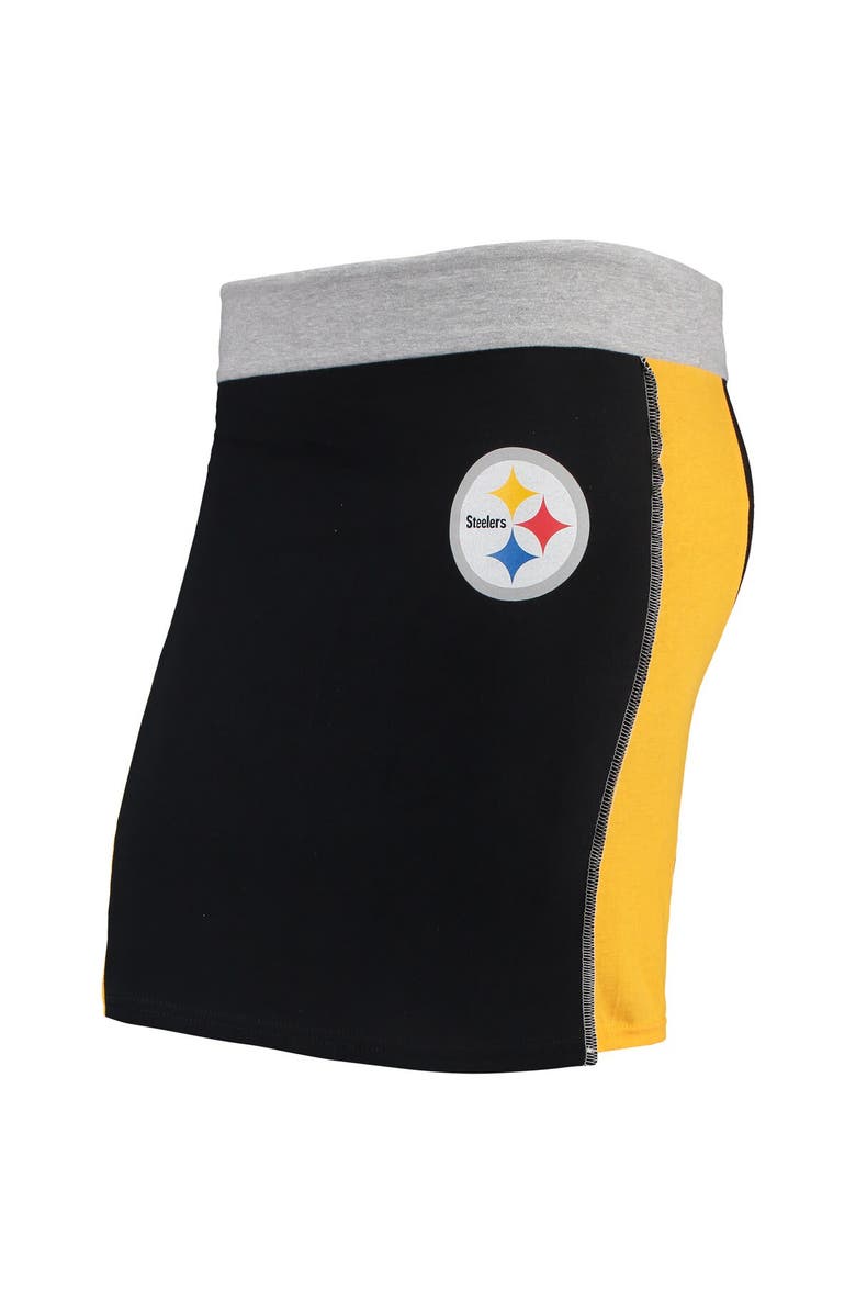 REFRIED APPAREL Women's Refried Apparel Black Pittsburgh Steelers Sustainable Short Skirt, Main, color,