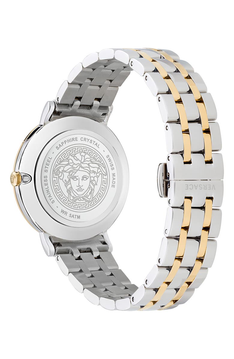 Versace V-Eternal Bracelet Watch, 38mm, Alternate, color, Two Tone