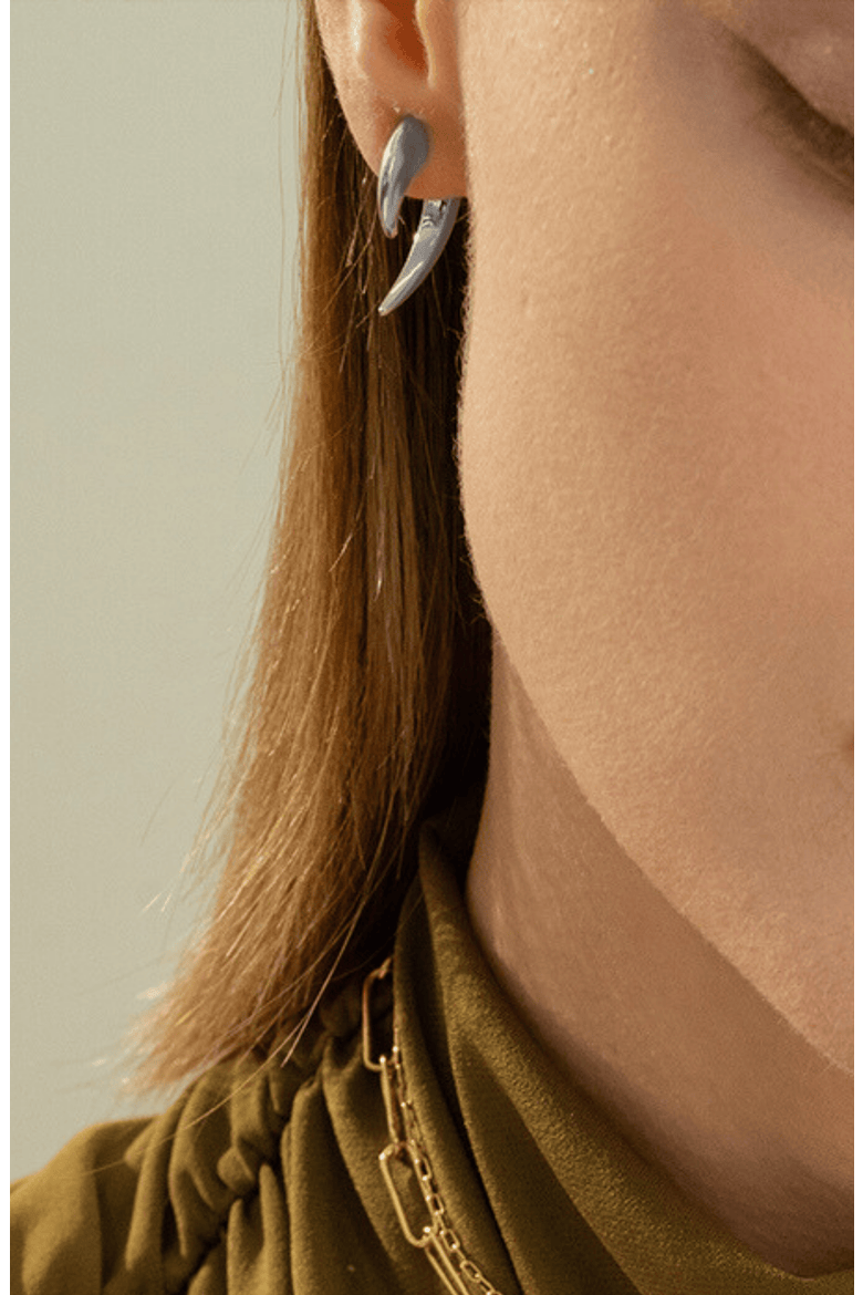 14k Gold Plated Johanna Open Hoop Earring Jacket Gift Idea, Alternate, color, Silver