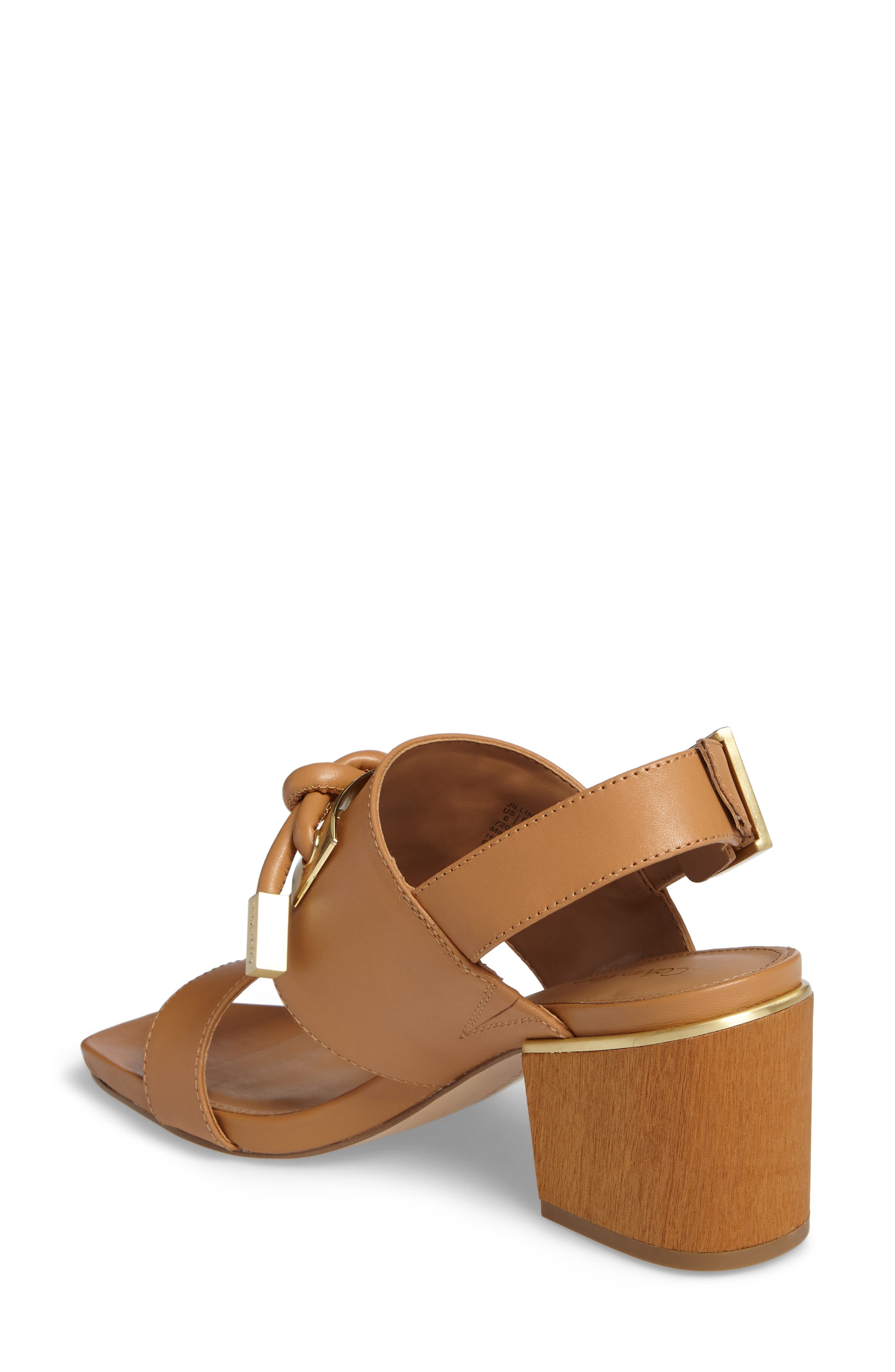 Calvin Klein Jilline Square Knot Sandal, Alternate, color, 