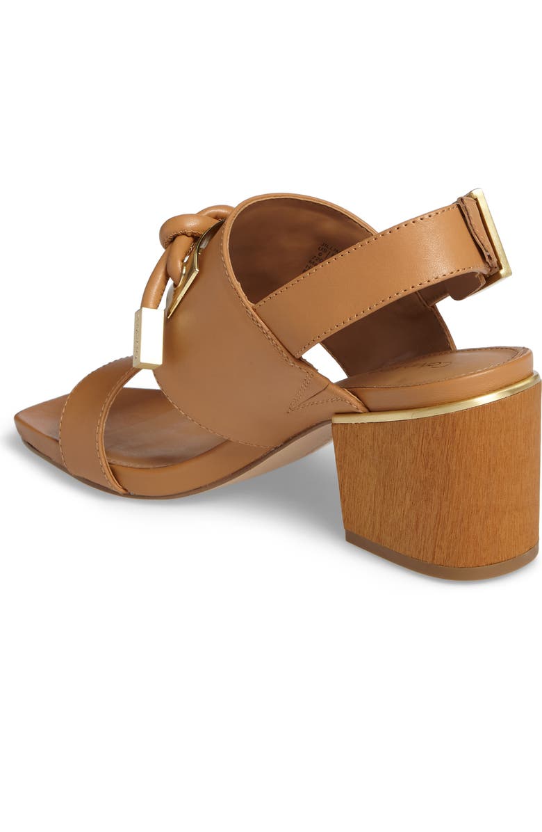 Calvin Klein Jilline Square Knot Sandal, Alternate, color,