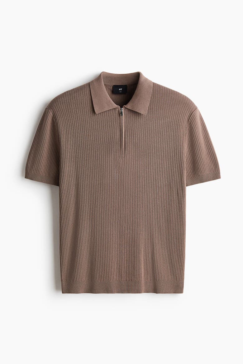 Slim-fit Polo Shirt, Alternate, color, Dark taupe