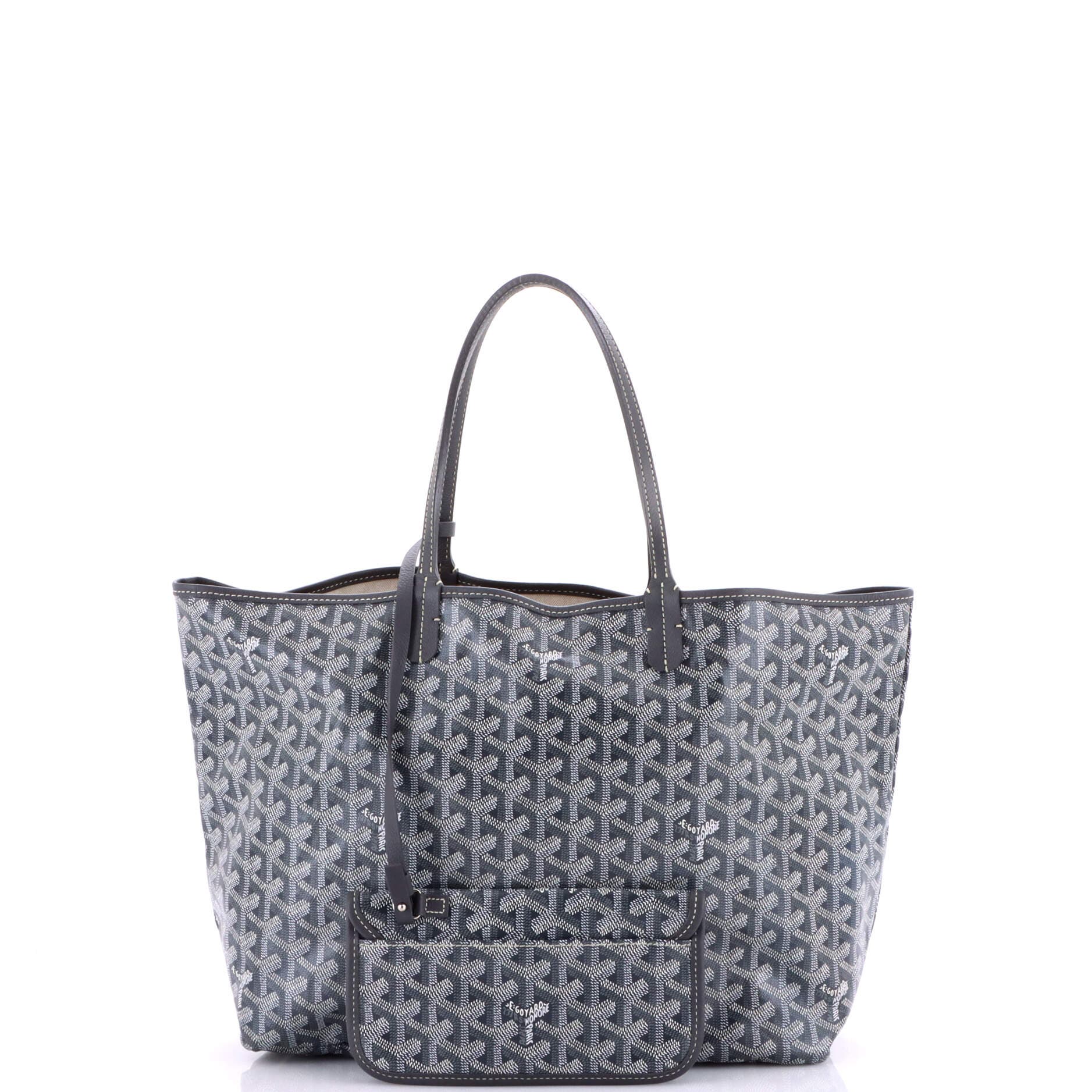 Pre-Owned Goyard Saint Louis Tote Coated Canvas PM, Alternate, color, Gray
