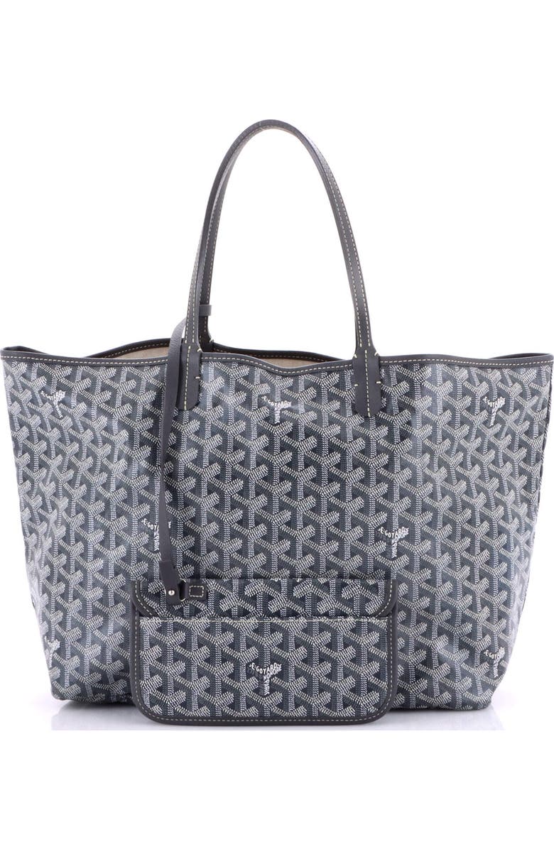 Pre-Owned Goyard Saint Louis Tote Coated Canvas PM, Alternate, color, Gray