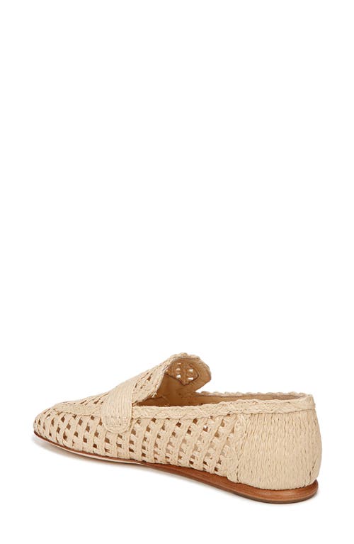Vince Davis Flat Raffia Loafers In Natural