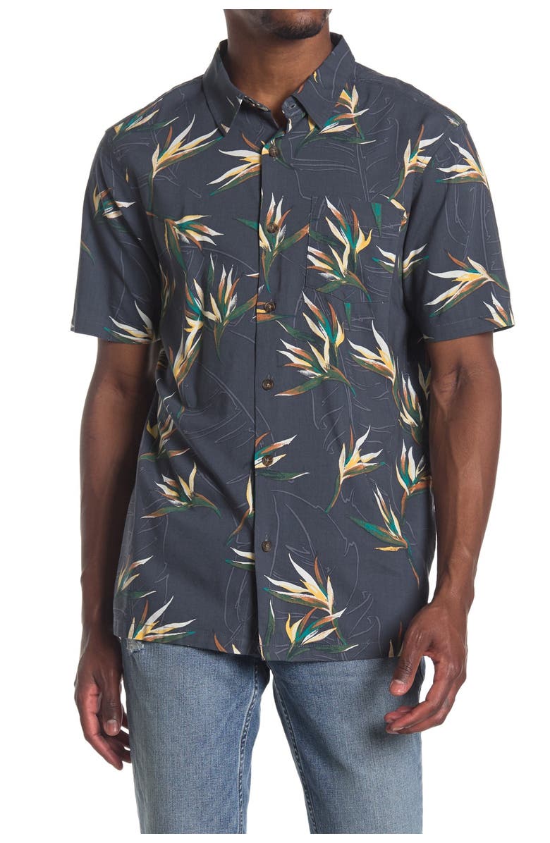 Jack O'Neill Radcliffe Birds of Paradise Printed Regular Fit Shirt, Main, color,