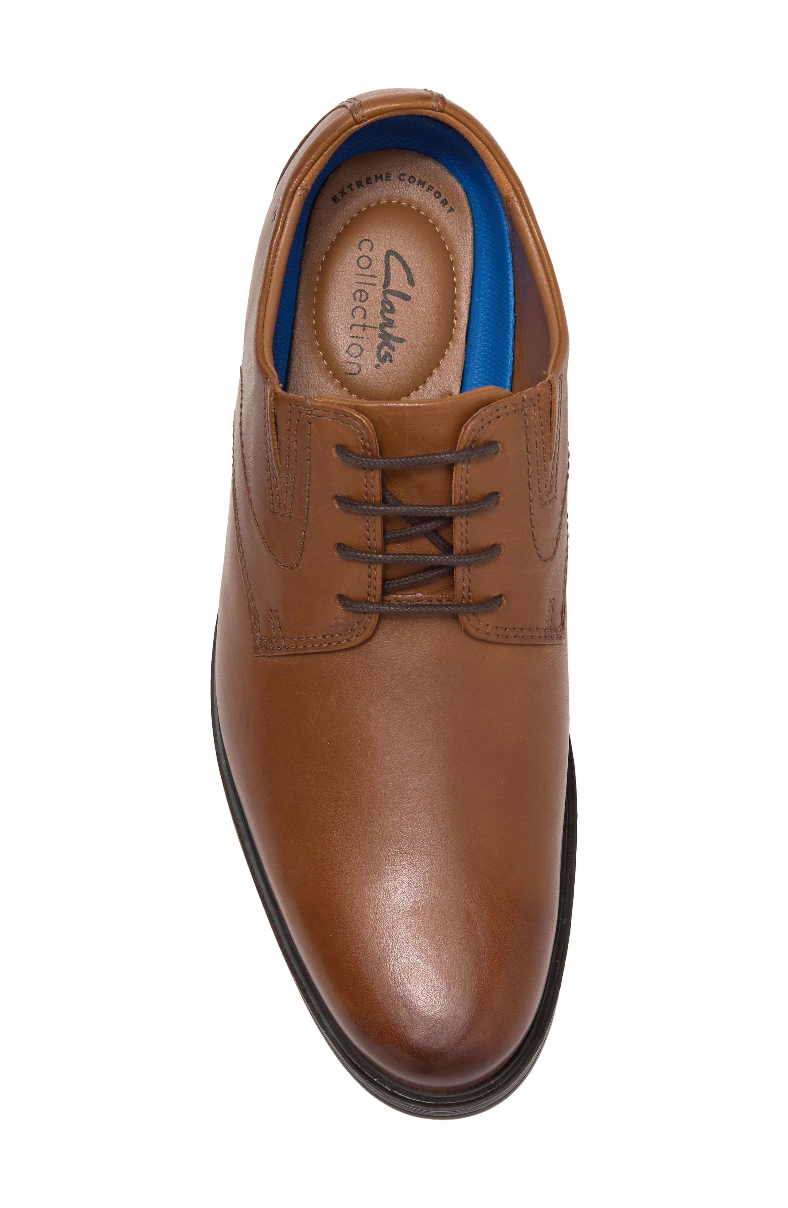 Clarks<sup>®</sup> Whiddon Plaid Toe Derby - Wide Width Available, Alternate, color, Dark Tan L