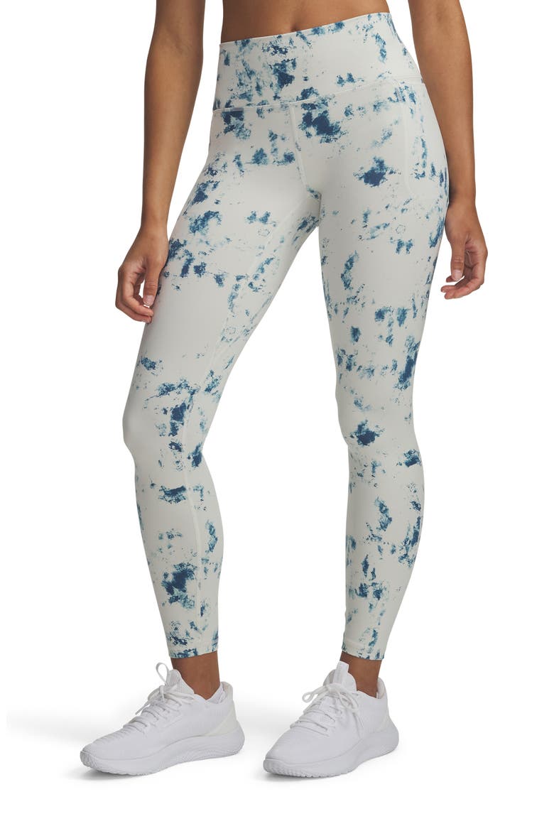 Meridian Print Leggings, Main, color, SUMMIT WHITE / WHAM BLUE