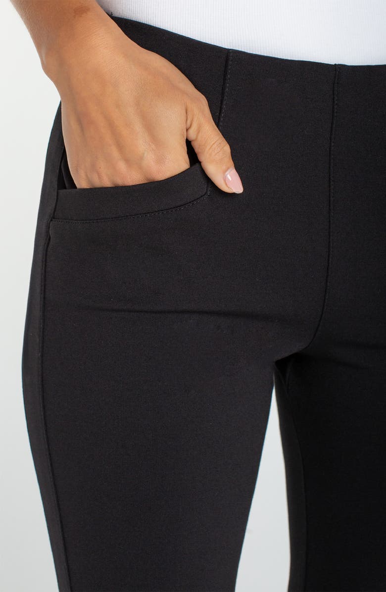 Liverpool Los Angeles Stella Pull-On Kick Flare Ponte Pants, Alternate, color, Black