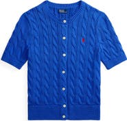 Polo Ralph Lauren Short Sleeve Cable Stitch Cardigan