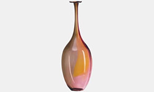 Kosta Boda Small Fidji Vase, Amber/grey/rose In No Color