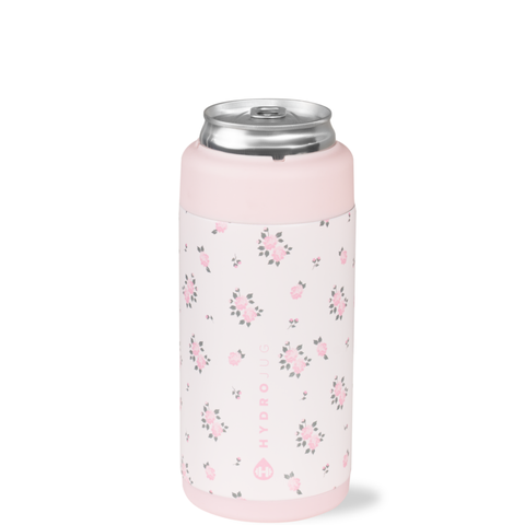 Slim Can Cooler 12oz, Insulated Stainless Steel Cup with Screw-Top Ring & Non-Slip Rubber Base