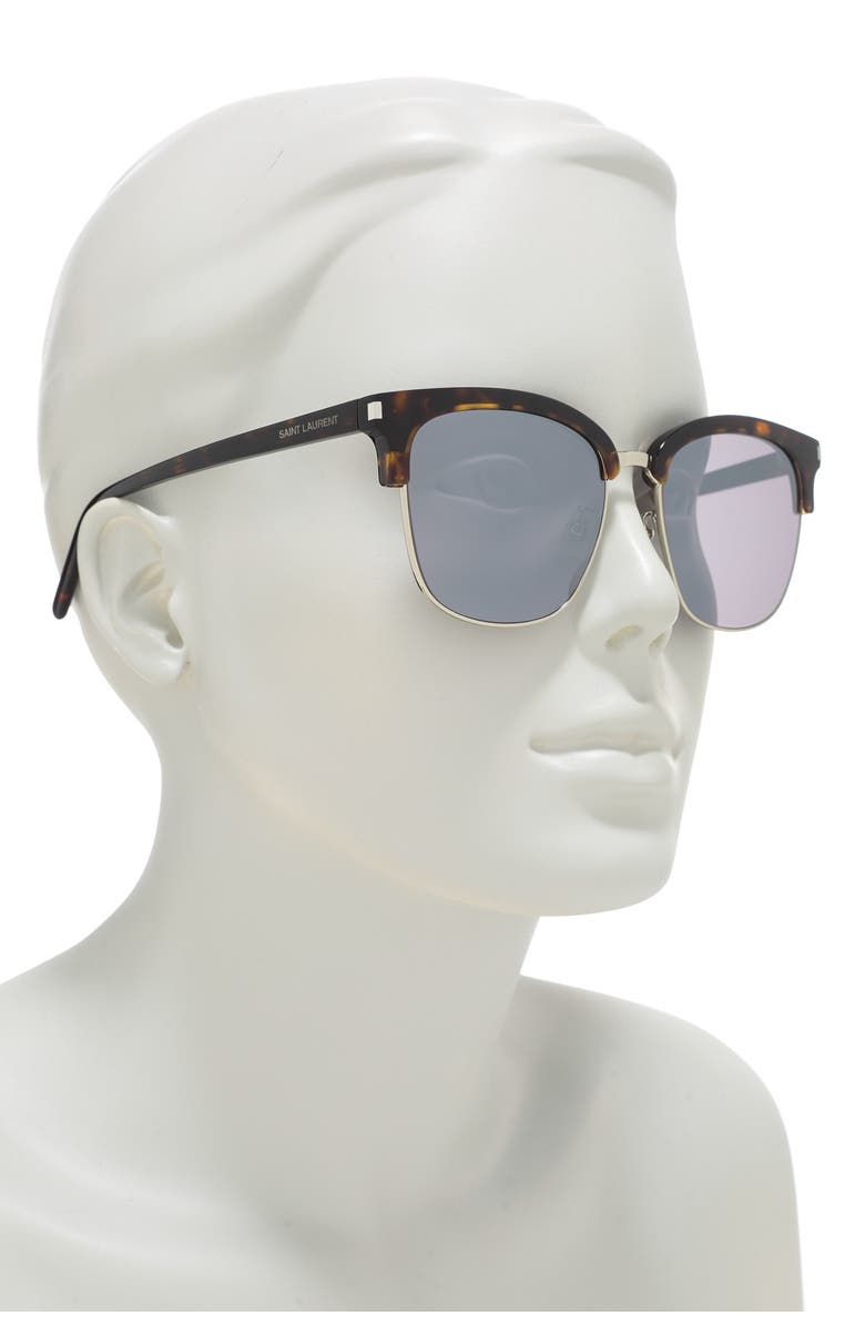 Saint Laurent Core 56mm Sunglasses, Alternate, color, 