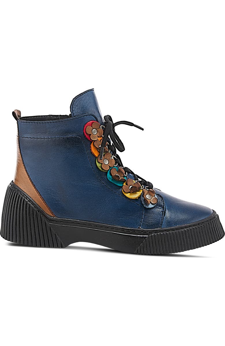 Spring Step Yeba Bootie, Alternate, color, Blue Multi