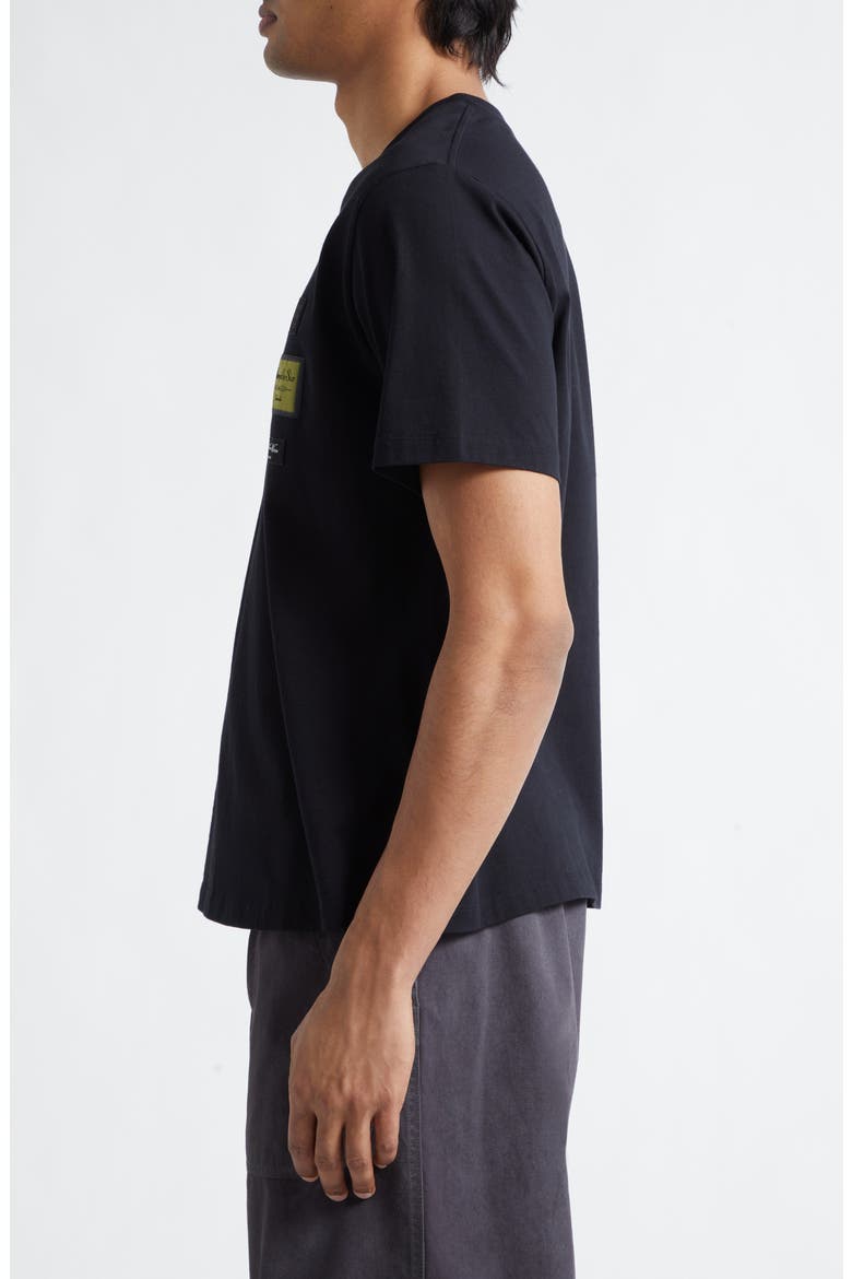 Reversed Cotton T-Shirt, Alternate, color, BLACK