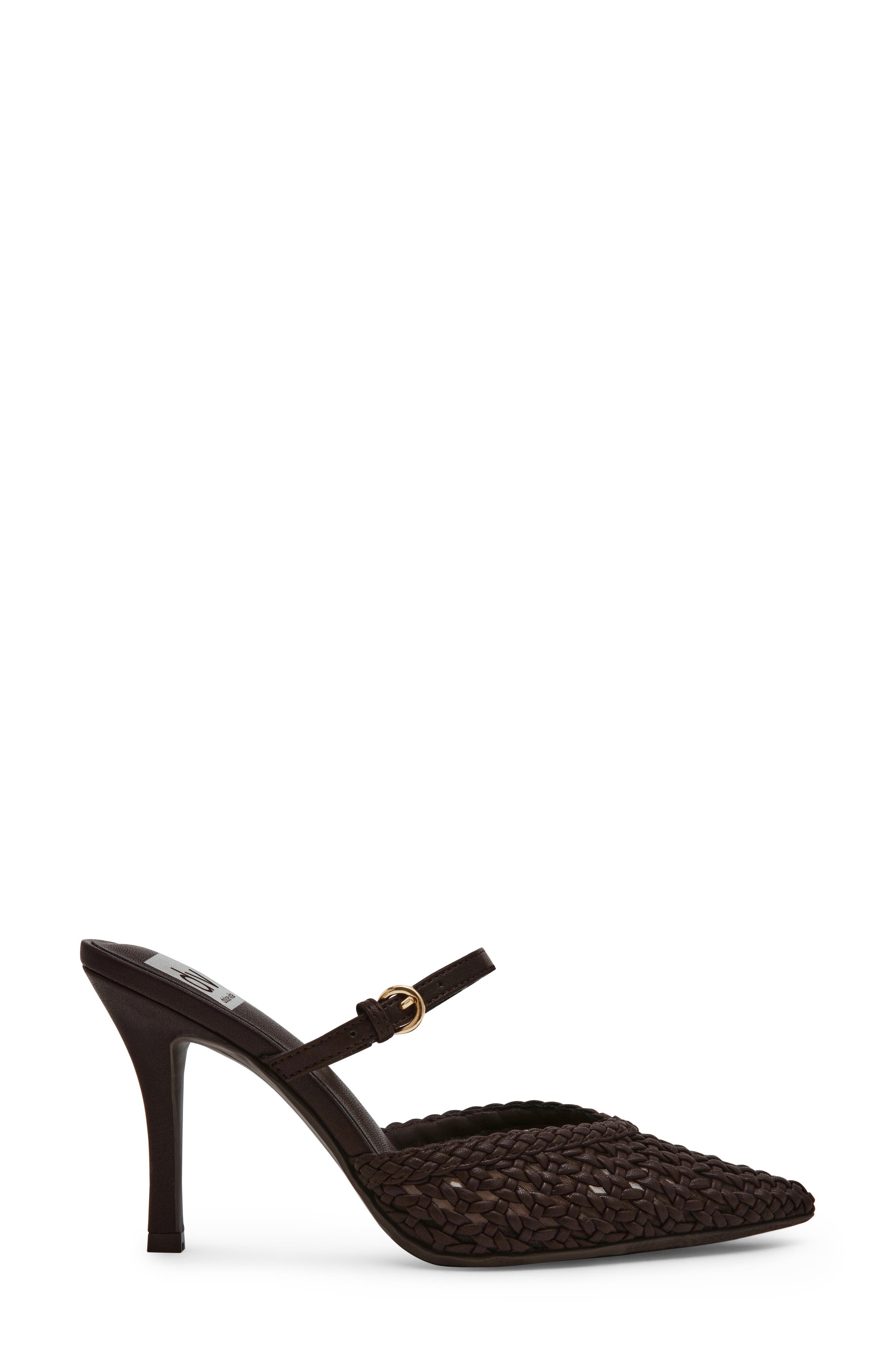 Geanie Pointed Toe Mule, Alternate, color, BROWN
