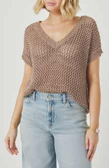 Nia Sequin Open Stitch Sweater